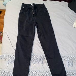Guess high waisted black skinny jeans